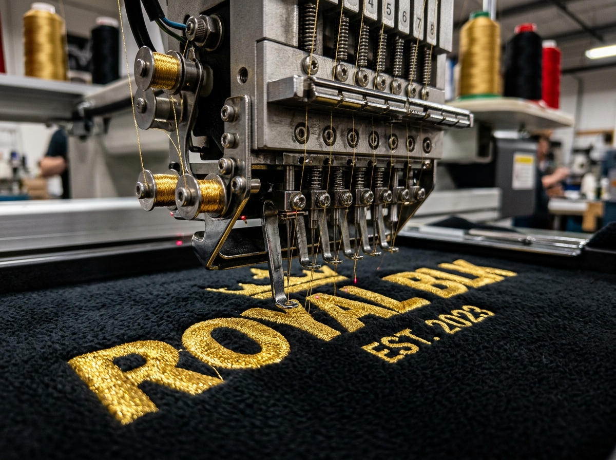 Industrial 3D Puff and Chenille Embroidery